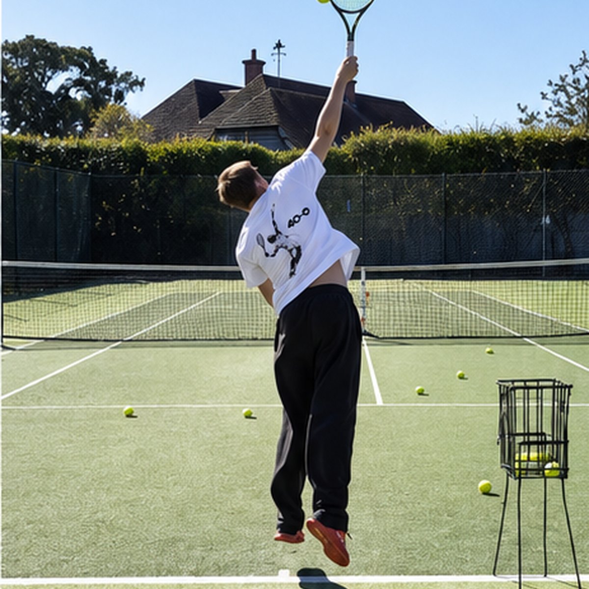 Contact, ball on the strings
